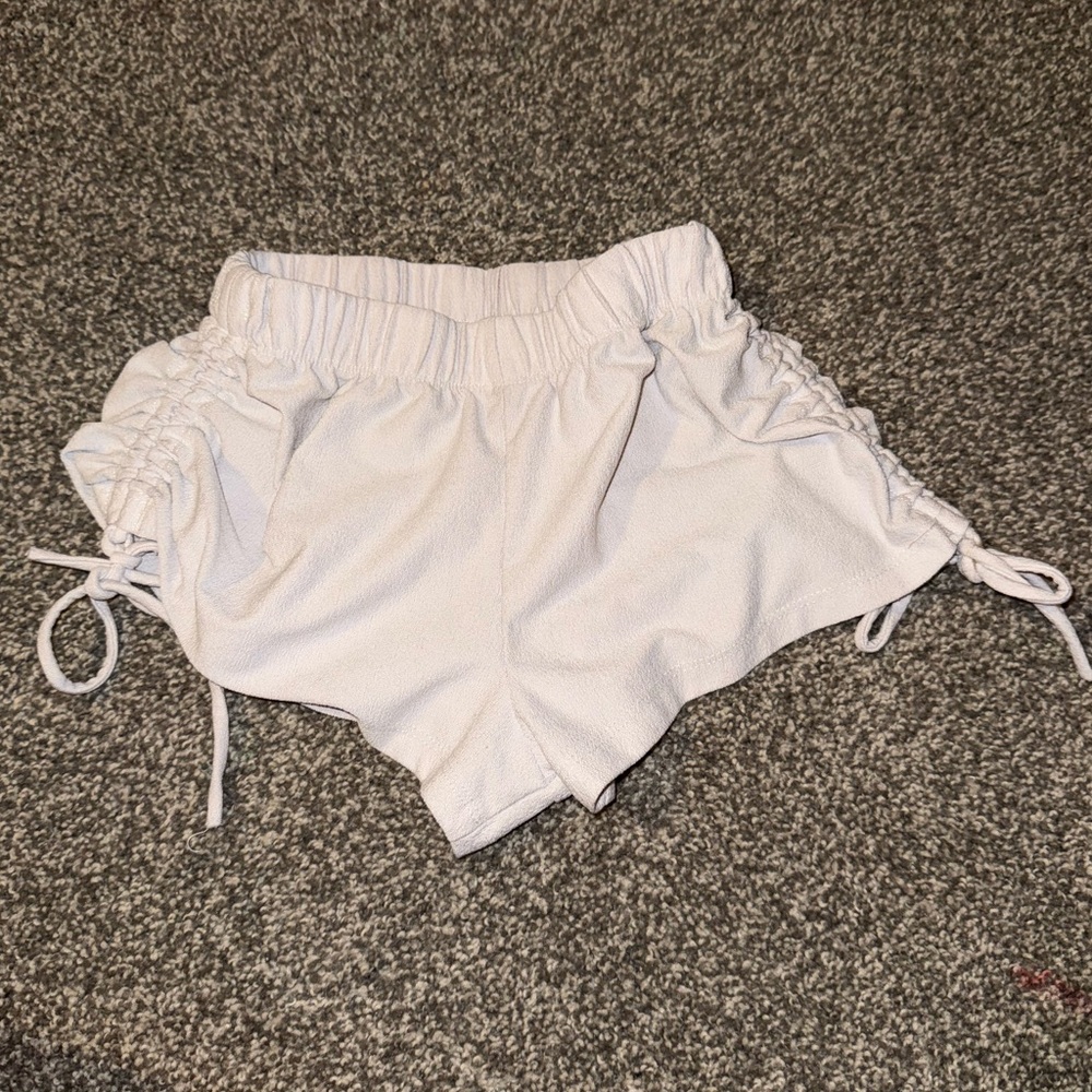 Five Dancewear White Scrunch Shorts